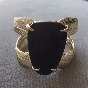 Kendra Scott Black and Gold Bracelet